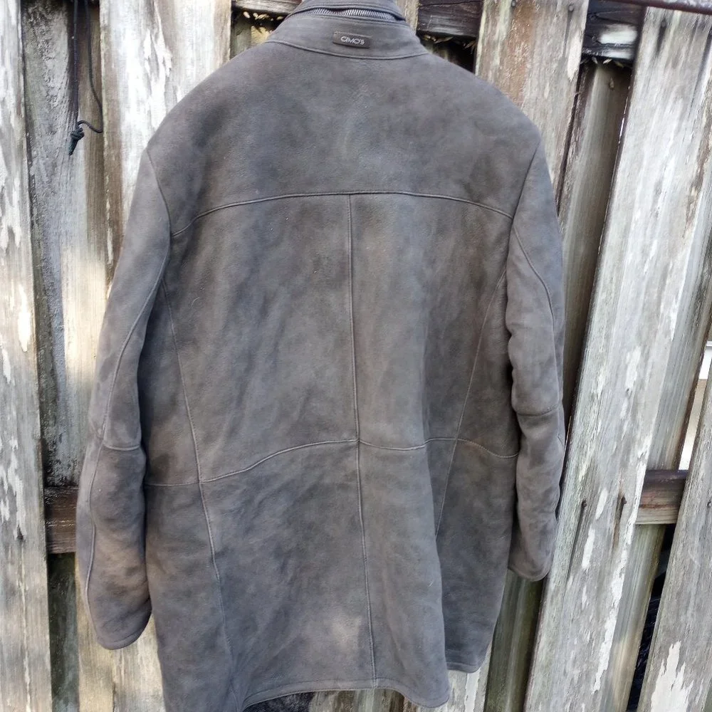 Gimo's Italy designer shearling coat mens 58